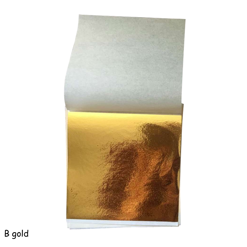 Bộ 100 Lá Vàng / Bạc 9x9cm Trang Trí Đa Năng Tiện Dụng
