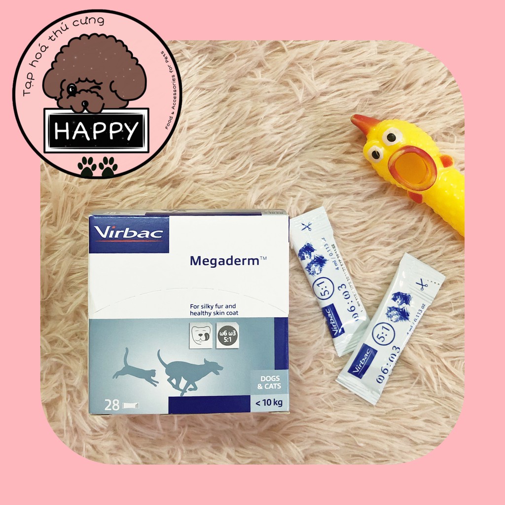 Gel ăn dưỡng da và lông Megaderm cho chó mèo [Ảnh thật] [Có sẵn] - Tạp Hóa Thú Cưng Happy