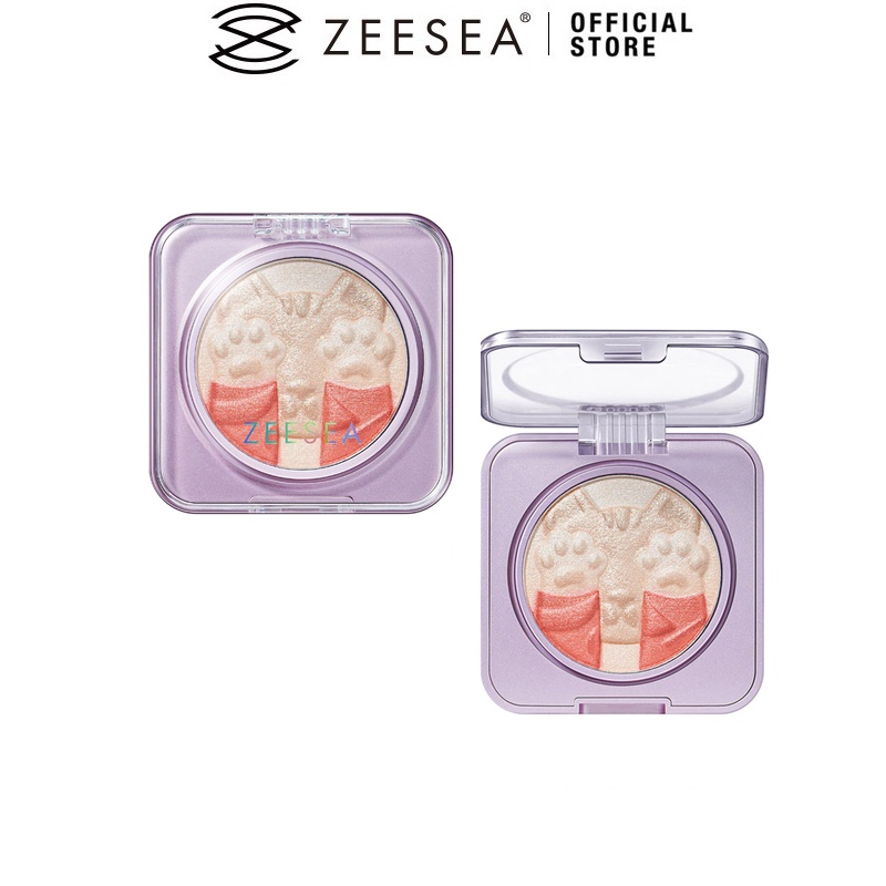 Bảng phấn bắt sáng Zeesea thiết kế 2 trong 1 trang điểm đa năng 4.2g