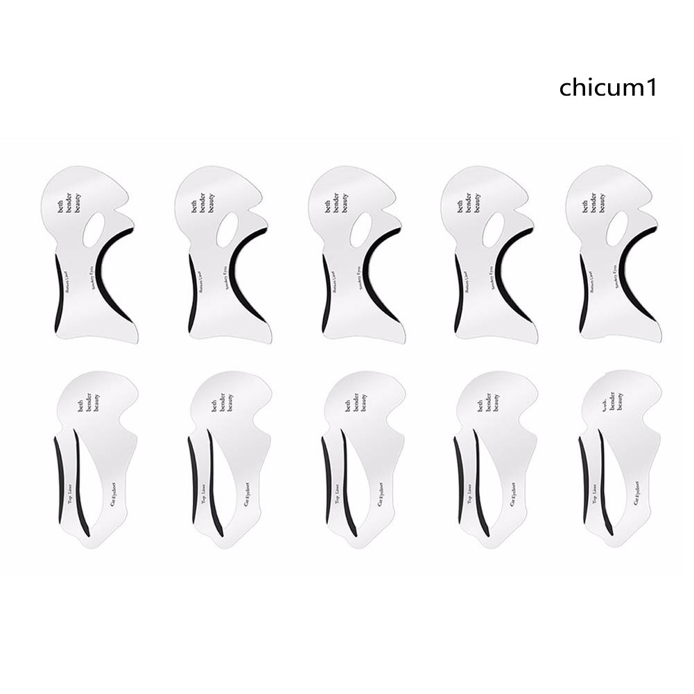 Bộ 2 / 10 Khuôn Kẻ Mắt Trang Điểm Chuyên Nghiệp Độc Đáo