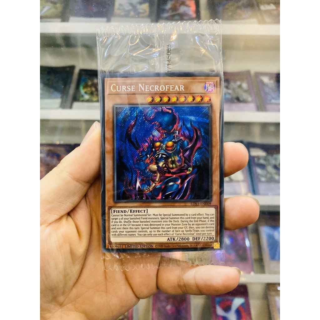 Thẻ Bài YugiOh! Mã LDS3-EN009 - Curse Necrofear - Secret Rare - 1st Edition