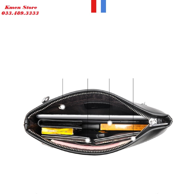 Ví Cần Tay Nam Clutch Nam Cao Cấp POLO MEISDO Sang Trọng Đẳng Cấp PL02