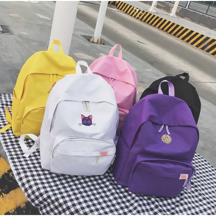 Moon Moon Sailor Moon Backpack Korean Version Couple Backpack School Bags