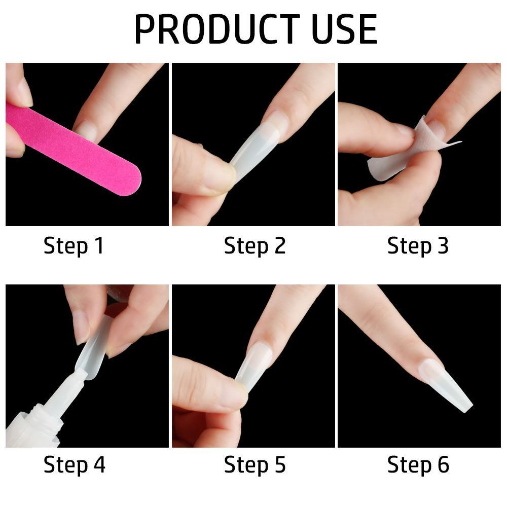 LAY Hộp 100 Móng Tay Giả Ốp
