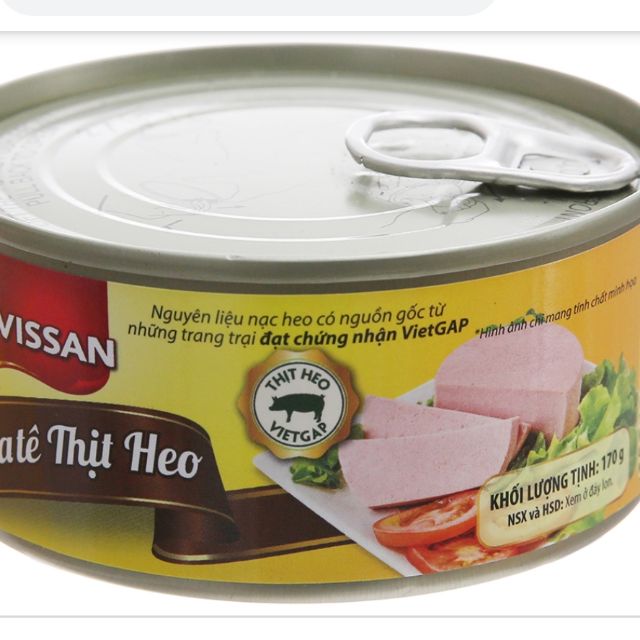 ( HSD: 07/2023)  Pate thịt heo Vissan 170g