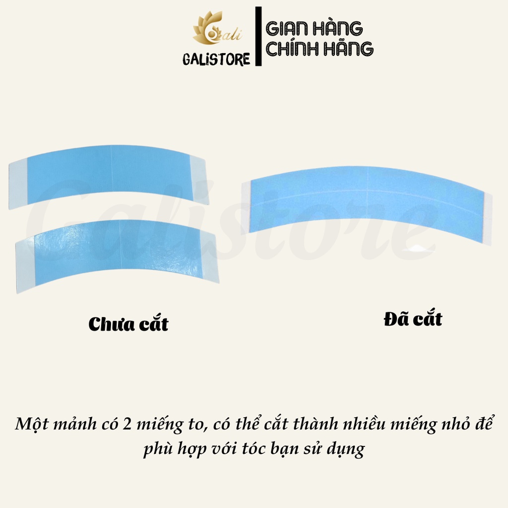 Băng Keo Dán Tóc Giả Nối Dài Màu Xanh Dương Chống Thấm Nước - Galistore