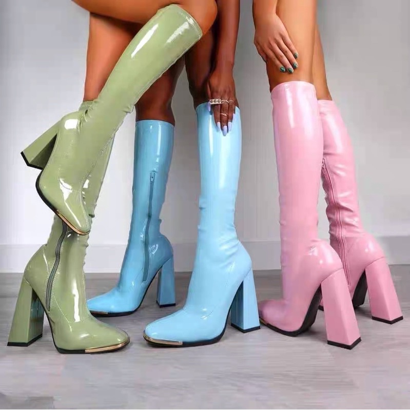 CÓ BIGSIZE 👢 BOOTS DA BÓNG ĐẾ SIÊU CAO (10cm) 5 MÀU 👢ORD QUẢNG CHÂU 10-15 NGÀY