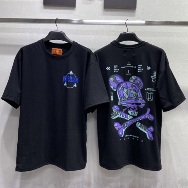 Áo thun Unisex bad  mecha áo thun tay lỡ nam nữ chất thun cotton