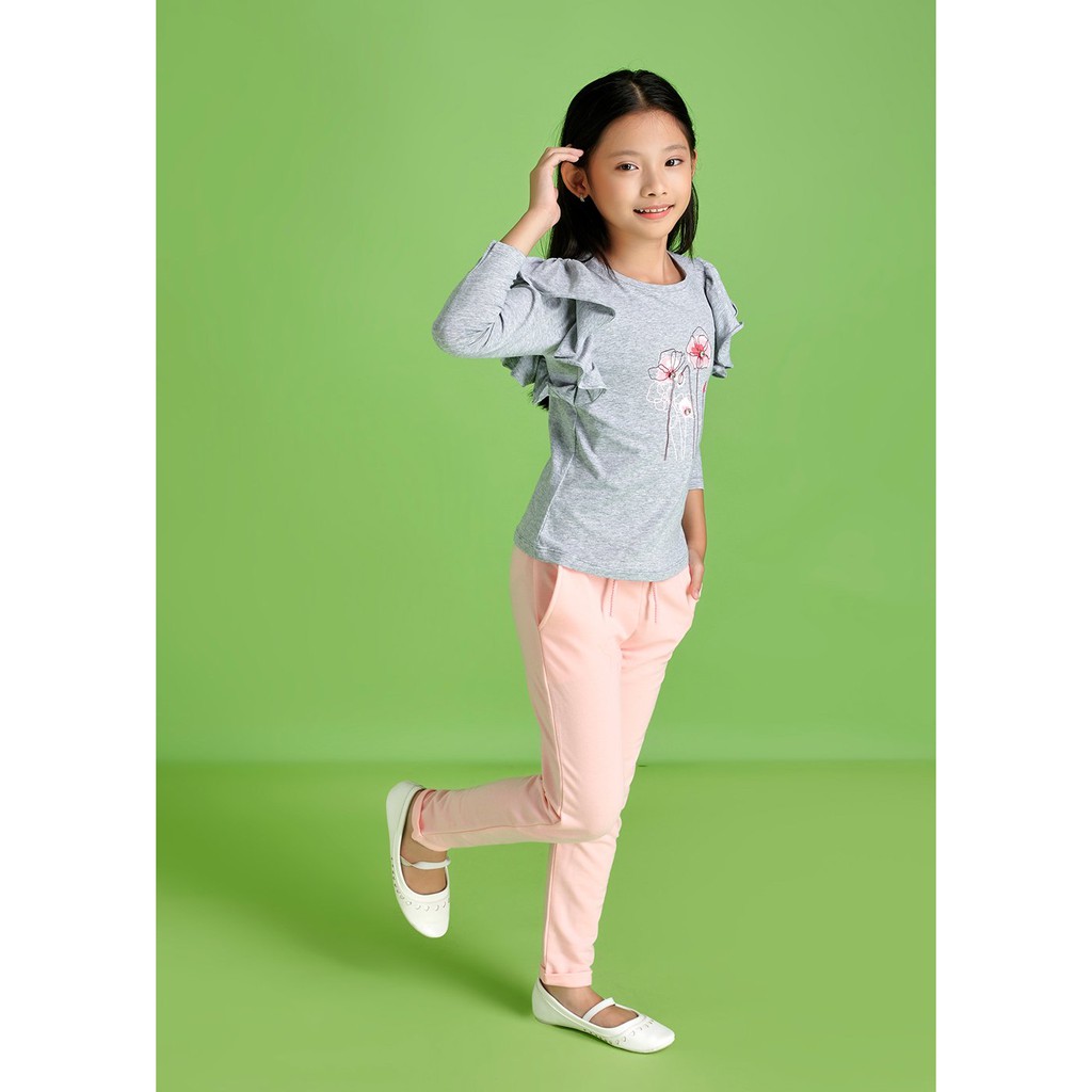 Quần thun lơ vê hồng bé gái QDG015 - JADINY