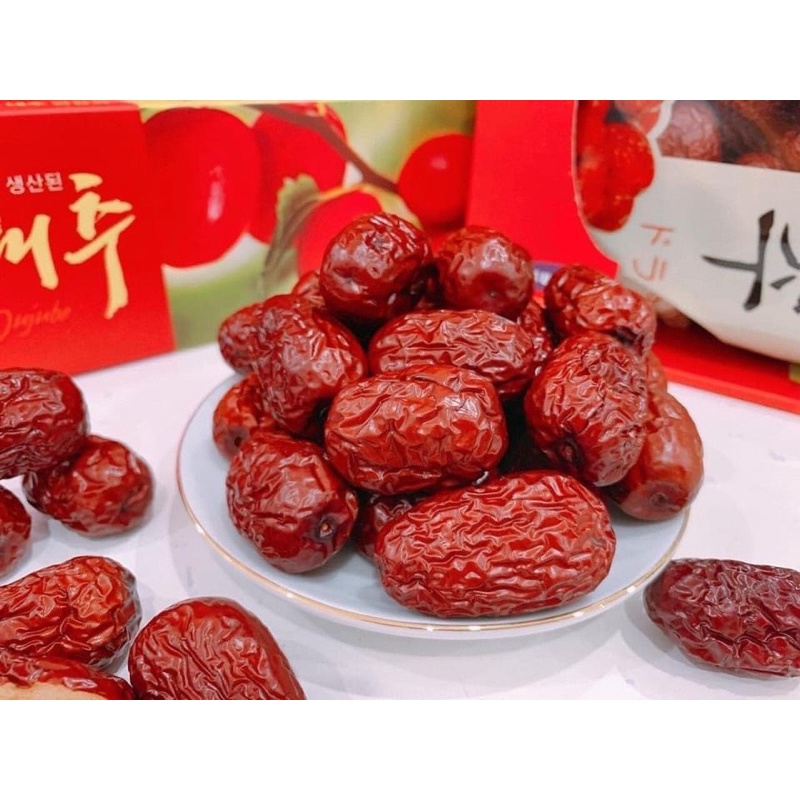 Hộp 1kg Táo Đỏ Hàn Quốc Sấy Khô Loại 1 Tặng Kèm Túi Xách Xịn