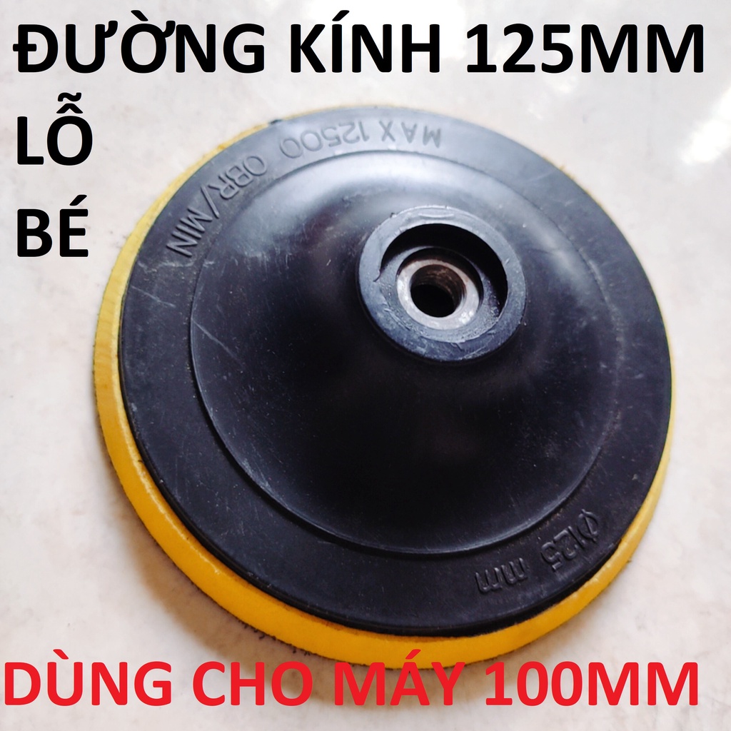 Đế trà nhám, đế dán giấy ráp 100-180mm, dùng cho thợ mộc, cơ khí