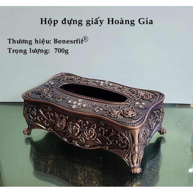 Set 4 sản phẩm đồng khảm hoa văn họa tiết cổ | Combo hũ tăm, gạt tàn, lọ chè, hộp giấy Hoàng Gia chế tác thủ công 2023