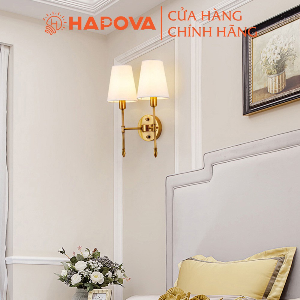 Đèn trang trí phòng ngủ, Đèn gắn tường HAPOVA MABEL 0406