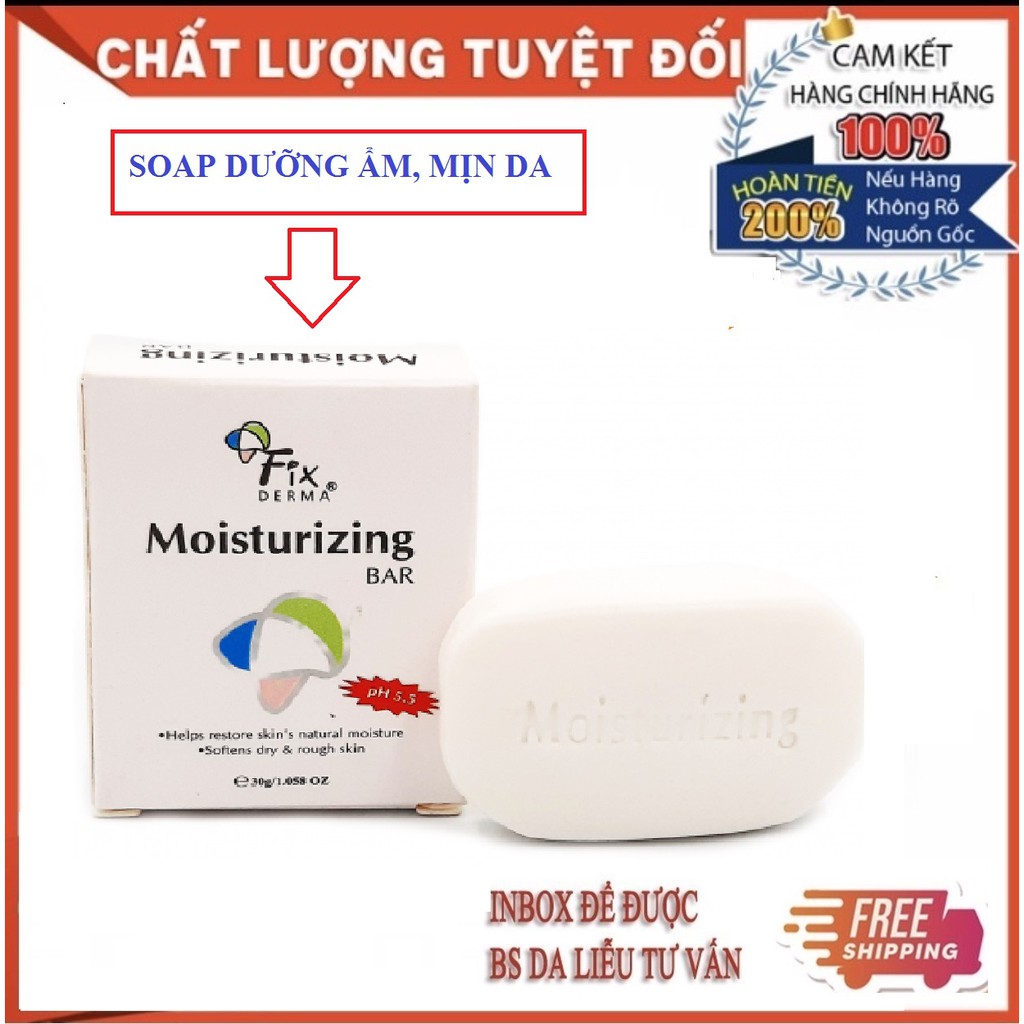 Xà Phòng Dưỡng Ẩm Mềm Mịn Da Fixderma Moisturizing Bar 30g