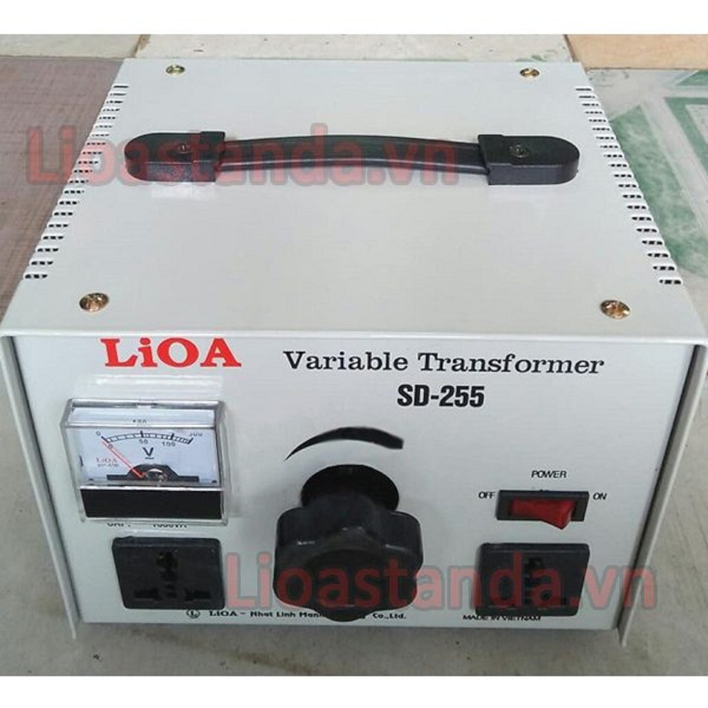 Biến áp điện - vô cấp điện một pha LIOA loại tốt công suất 1,1 kw