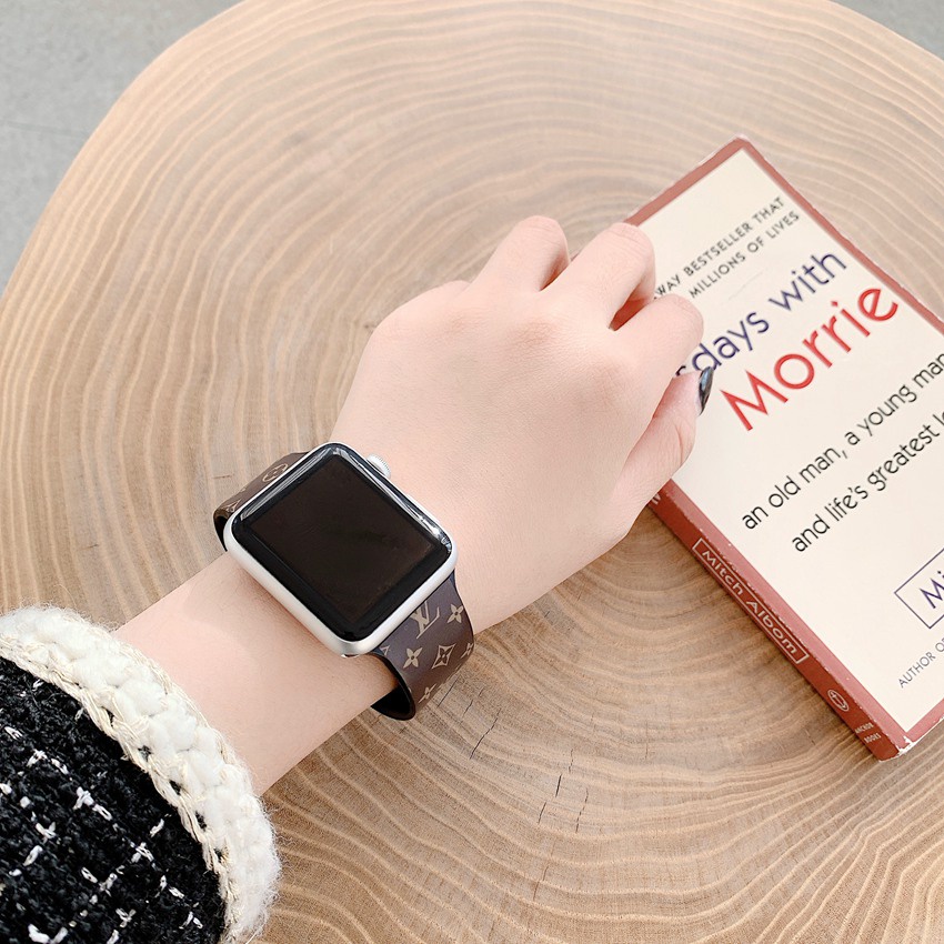 Dây Đeo Đồng Hồ Apple Watch Band 44mm 40mm 42mm 38mm Series 6 Se 5 4 3 2 1 Se Iwatch T500 Bằng Silicon Thời Trang