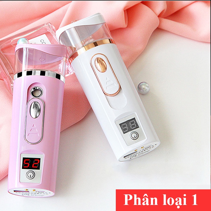 Máy phun sương mini xịt khoáng cầm tay xông hơi mặt Nano tạo ẩm cấp ẩm cho da