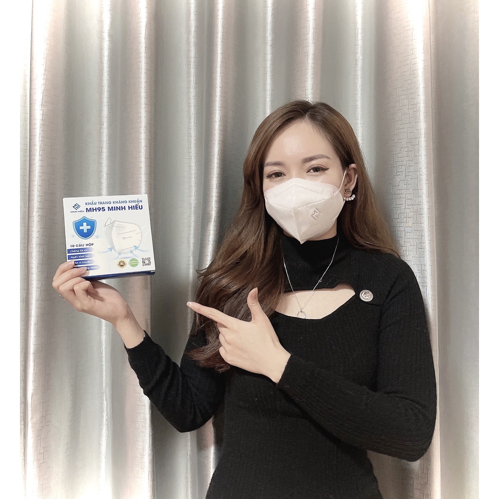Khẩu trang N95 MH có van -không van (10 cái/hộp) PM 2.5 - MH.n95 MASK - kn95 mask - ami official