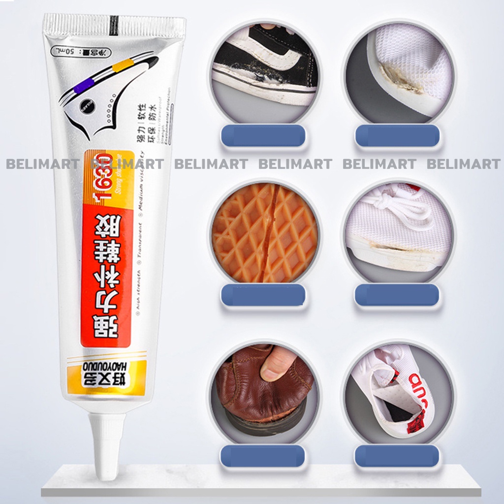 Keo dán giày dép chuyên dụng tuýp 60ml trong suốt, siêu dính, không thấm nước BELI BL035
