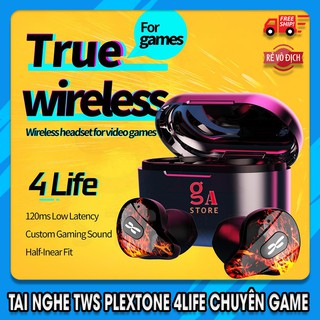 Tai nghe bluetooth plextone 4life TWS,chuyên game,độ trễ cực thấp, PUBG, Liên Quân, Call OF Duty Vô Đối