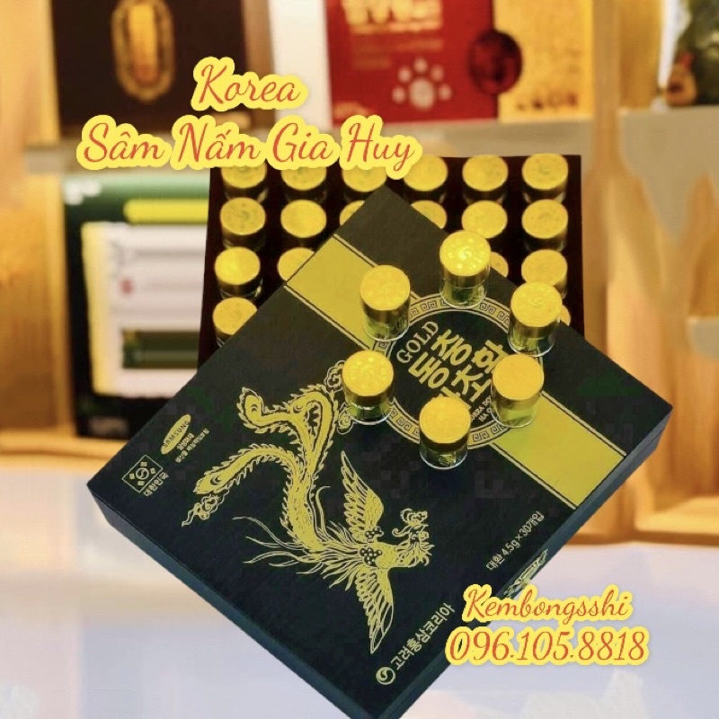 [HÀNG MỚI VỀ] Đông Trùng Hạ Thảo Hộp Gỗ Đen 30 Viên Hàn Quốc