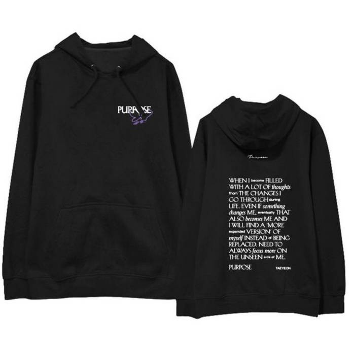 Áo Hoodie In Hình Taeyeon Album Purposes Same Kpop Thời Trang Chất Lượng Cao Cho Nam