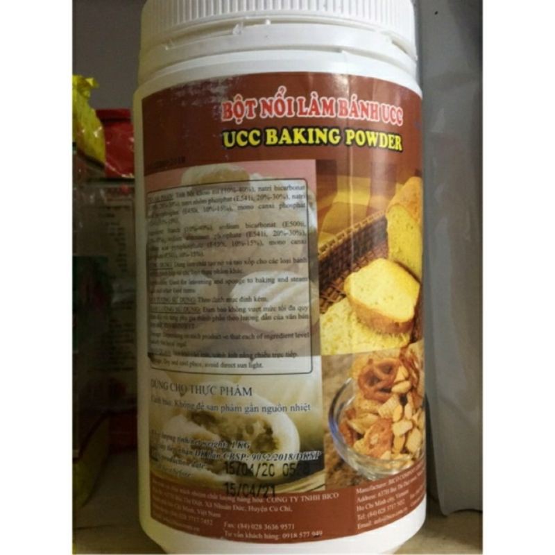 bột nổi baking power ucc hộp 1kg