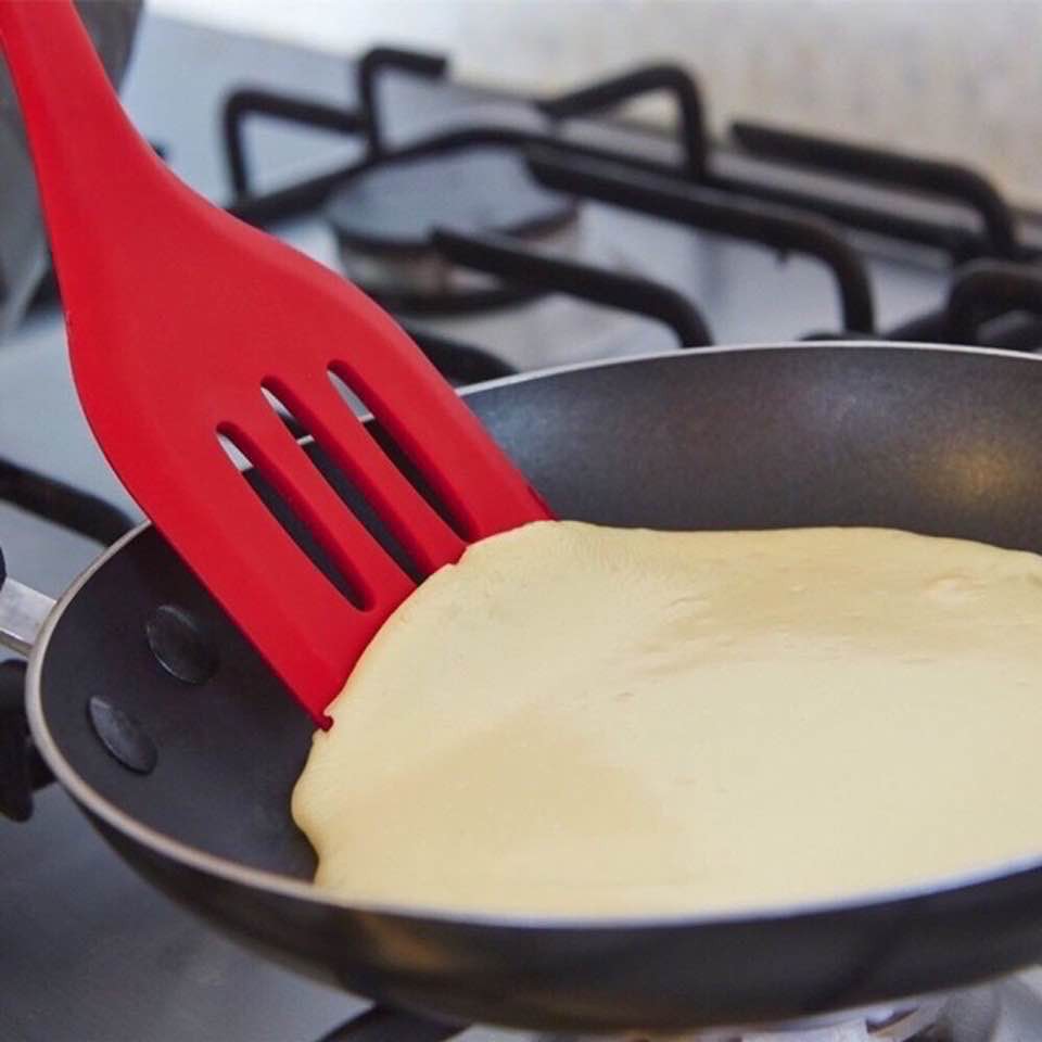 Bộ 5 phới chổi spatula silicon đỏ