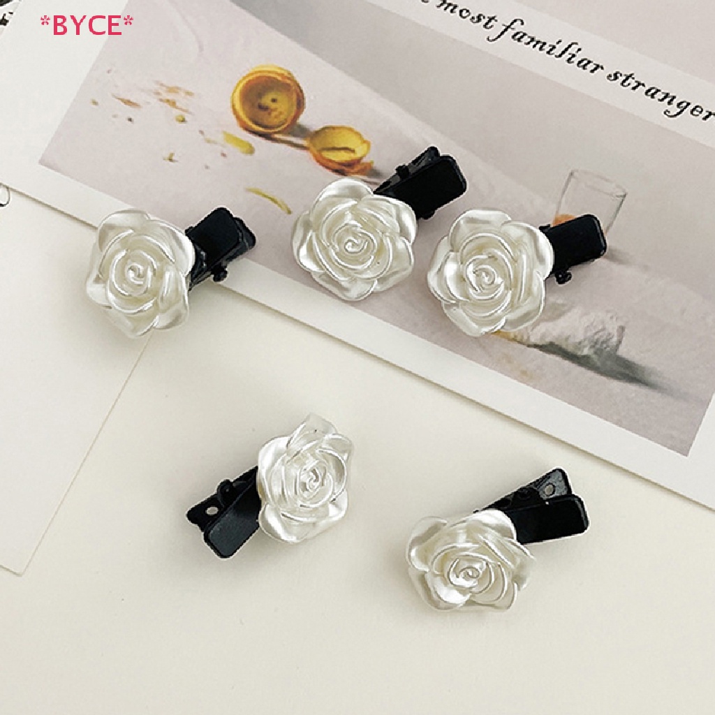 Set 5 Kẹp Tóc Trong Suốt Hình Hoa Hồng / Bươm Bướm / Hoa Hồng Ngọt Ngào Cho Nữ Mới