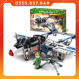 Đồ Chơi Lego Lắp Ghép: Máy Bay Quân Sự, Máy Bay Chiến Đấu - Đồ Chơi Phát Triển Trí Tuệ Cho Trẻ