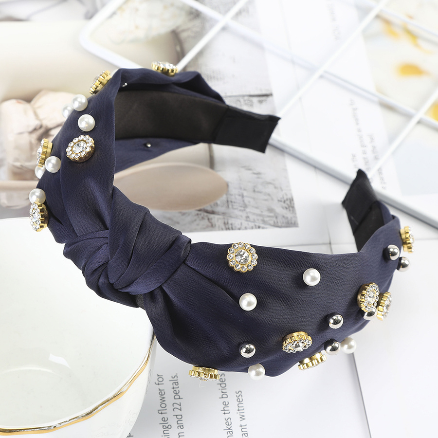 Băng Đô Hợp Kim Đính Đá / Ngọc Trai Giả Xinh Xắn Cho Nữ