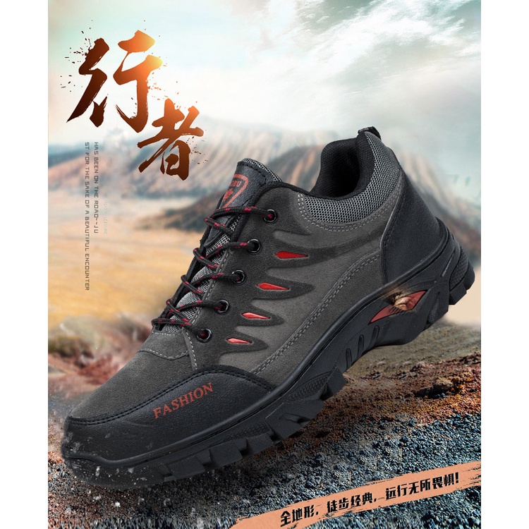 GiàyThể thao 👟 Nam chống trơn leo núi ổn định thân nhiệt khử mùi thoáng êm phù hợp đi làm hd68