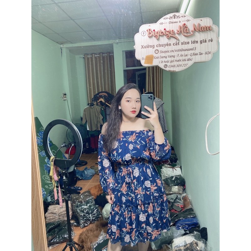 đầm bẹt vai bigsize 60-95kg