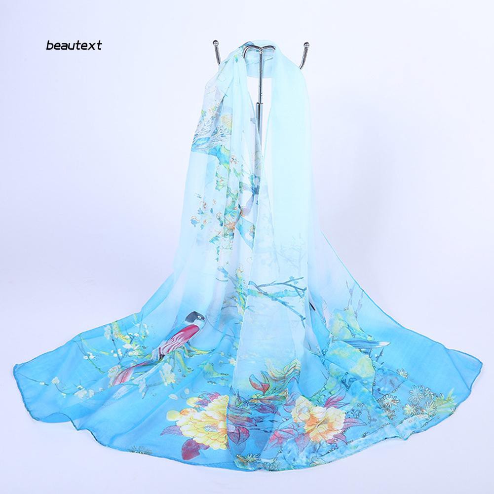 Khăn choàng đi biển họa tiết hoa nhiều màu sắc thời trang