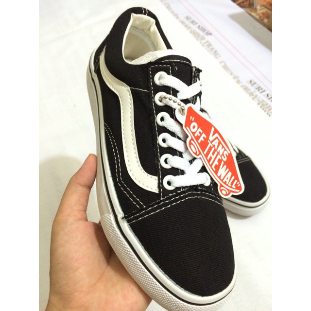 Giày thể thao nữ old skool đen