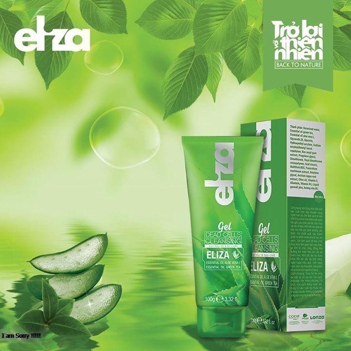 Gel tẩy da chết Eliza 100g Bạch liên