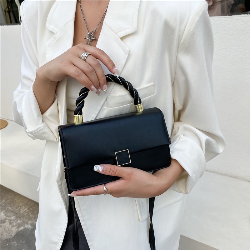Túi đeo chéo dáng vuông nhỏ thời trang mùa hè phong cách Hàn Quốc dành cho nữ 2021