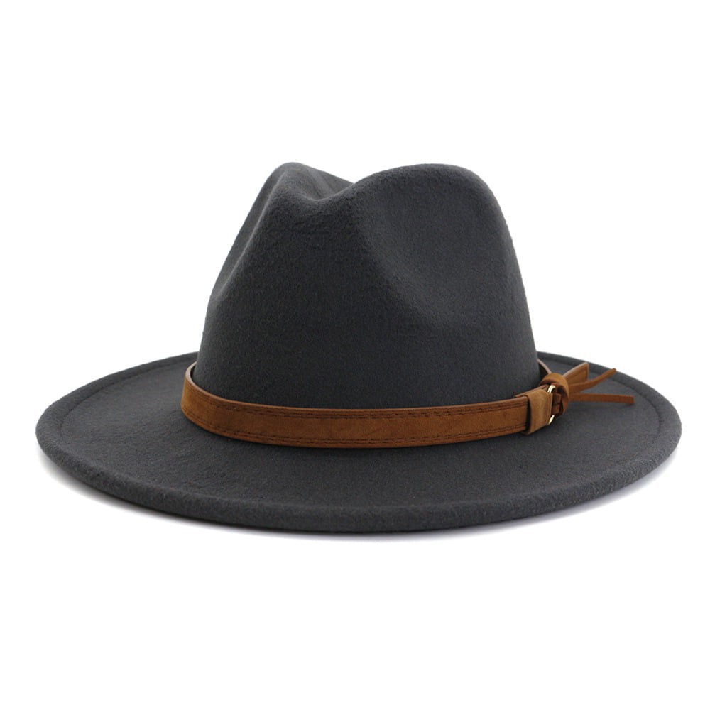 Mũ phớt Vintage 12 Màu rộng vành cổ điển Fedora chất liệu dạ, nón vintage Fedora nam nữ thời trang