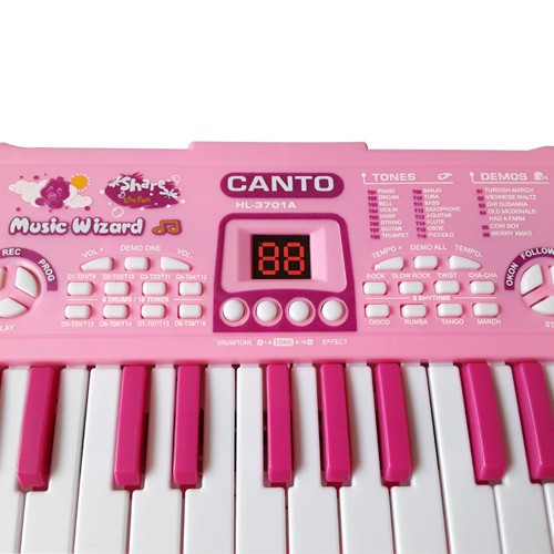 Đàn Piano 3701 có micro - Hộp đàn organ pin có 37 phím