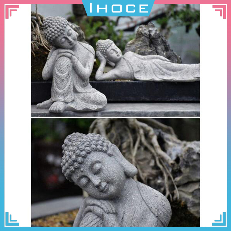 Mô Hình Tượng Phật Đang Ngủ Bằng Nhựa Resin Sáng Tạo Làm Quà Tặng / Trang Trí Nội Thất