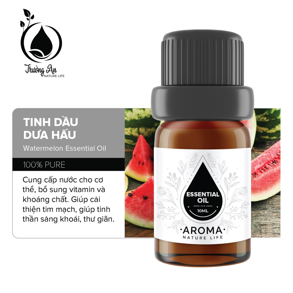 (Mẫu thử) Tinh dầu Dưa Hấu nguyên chất TRƯỜNG AN dung tích 10ml