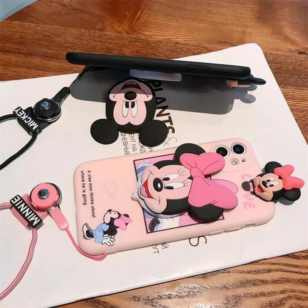 Ốp Điện Thoại Họa Tiết Chuột minnie Cho iphone 15 13 14 12 11 pro x xs max xr 6 6s 7 8 plus se 2020