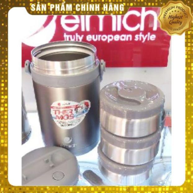 Bình đựng thức ăn, giữ nhiệt Elmich 3128 inox 304 , 1800ml Bình ủ cháo