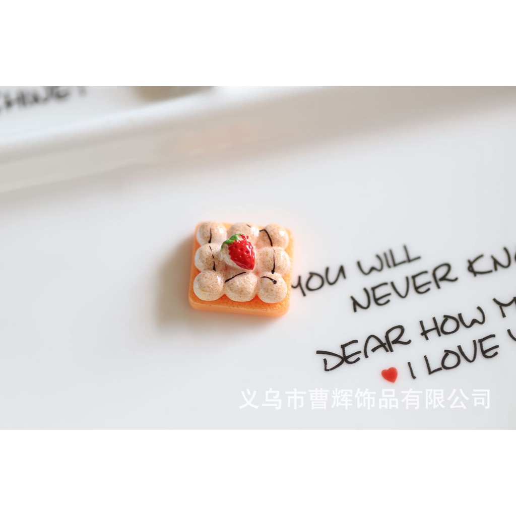 Charm đồ ăn, mô hình các món ăn sáng, phụ kiện trang trí tiểu cảnh, nhà búp bê, làm đồ handmade, DIY