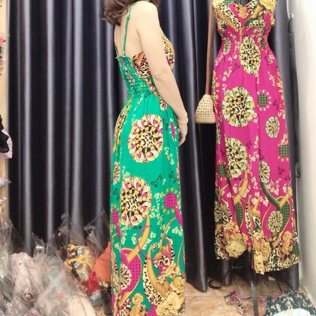 ĐẦM MAXI 2 DÂY (nhiều màu Khách đặt hàng ib shop check hàng còn-hết nhé)