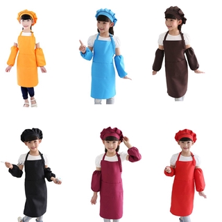 Tạp Dề Có Túi Và Nón Cho Bé