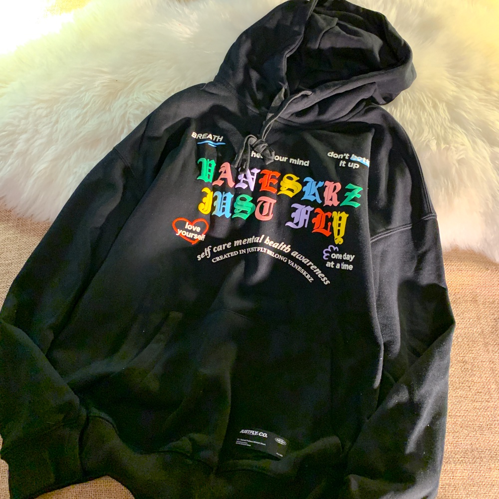 NRVP Áo Hoodie Tay Dài Oversize In Họa Tiết Phong Cách Hàn Quốc Kiểu Mới Cho Nam / Nữ