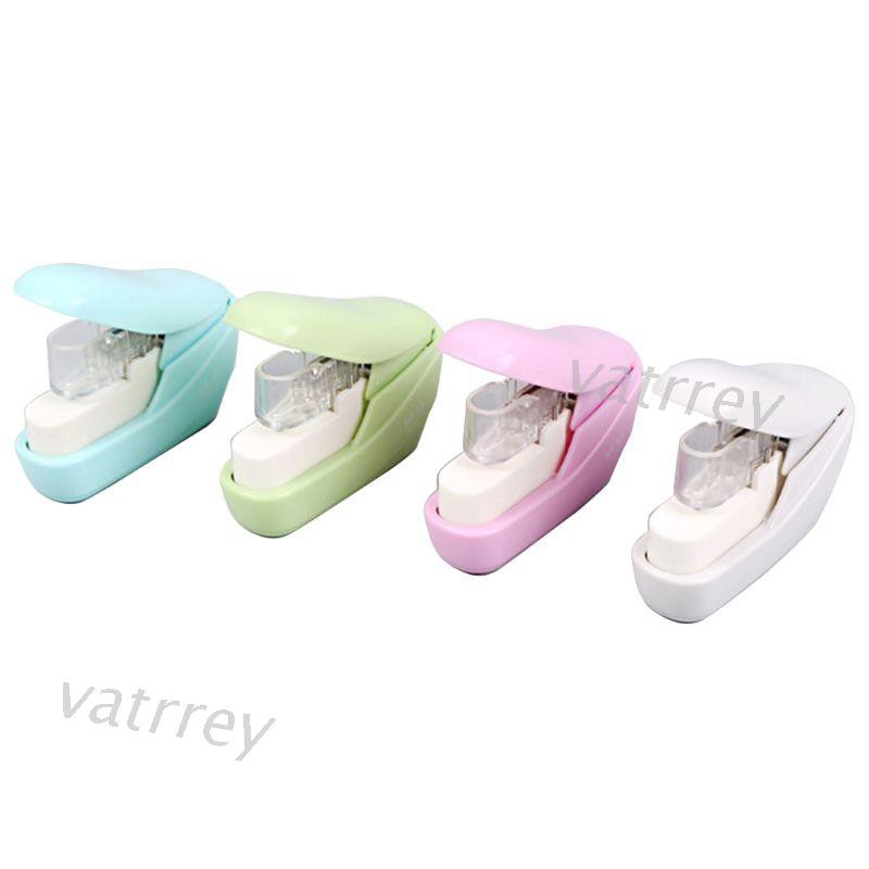 Kẹp Bấm Giấy Mini Không Cần Kim Nhiều Màu