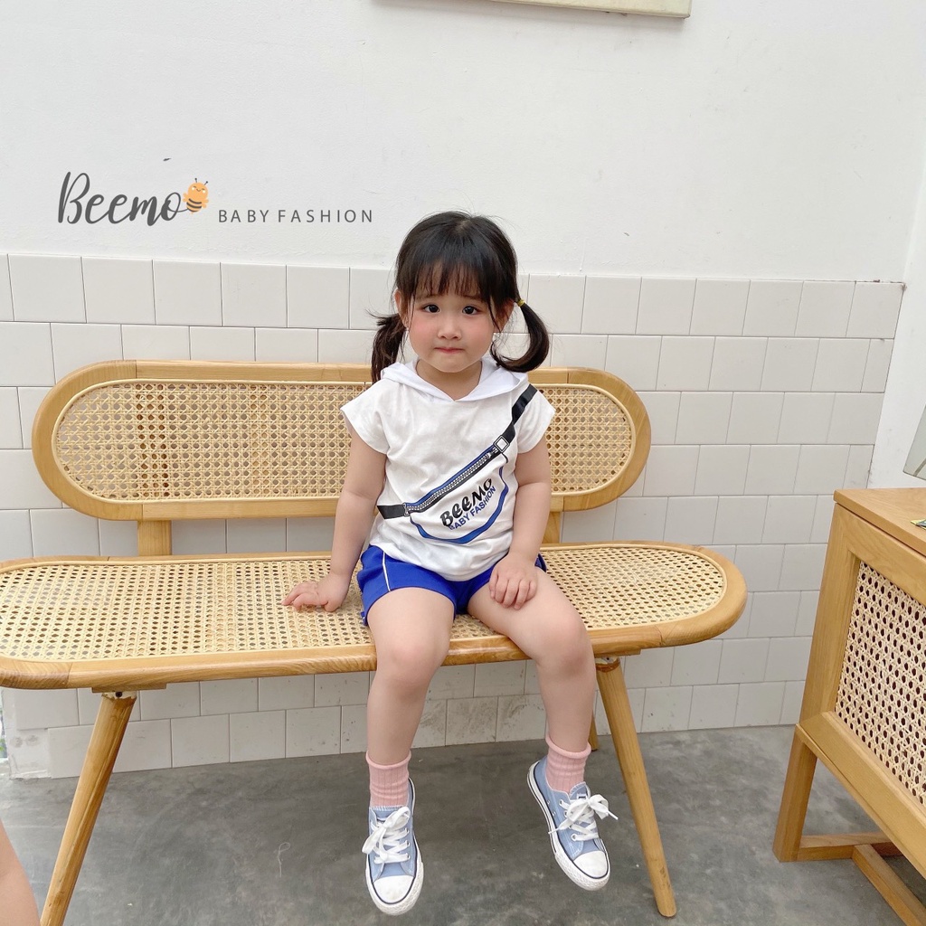 Bộ cotton cá tính cho bé, bộ thun unisex hàng Beemo năng động