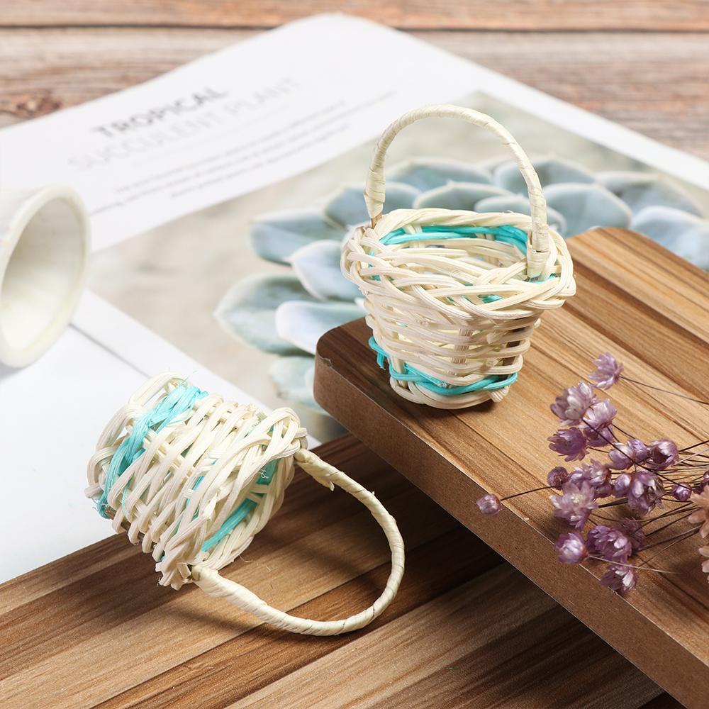 Bộ 4 Giỏ Đan Tay Đựng Rau Củ Quả Đồ Chơi Dễ Thương